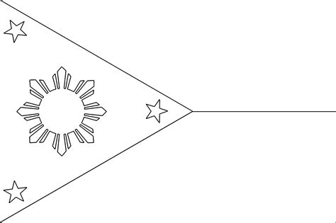 Philippines Flag Coloring Page Top Paint Coloring Pages