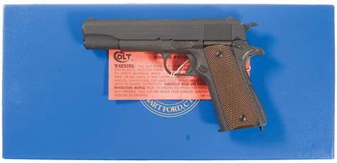 Colt Model 1911a1 Semi Automatic Pistol With Box