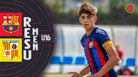 Resumen Fc Barcelona Vs Ue Quart Cadete A U16 2022 Youtube