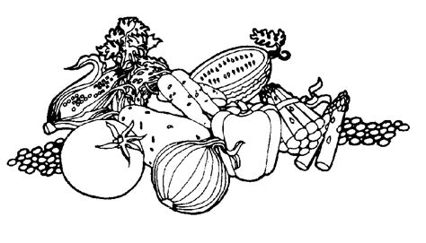 Vegetables Clipart Black And White Clip Art Library