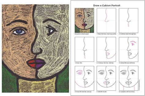 Art instruction for children picasso style faces part one cubism. How to Draw a Cubism Face | Picasso art, Art lessons ...