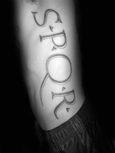 Was widespread in the roman legions, it did virtually all the legionnaires at that time, to show that they belong to the roman republic. 40 Spqr Tattoo Designs For Men - Senātus Populusque ...