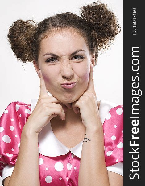 Woman Making A Funny Face Free Stock Images And Photos 15947456
