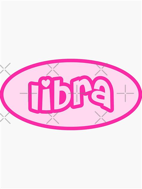 Y2k Aesthetic Hot Pink Libra Sticker For Sale By Star10008 Redbubble