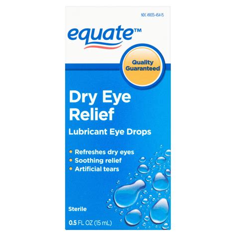 Equate Dry Eye Relief Lubricant Eye Drops 05 Oz