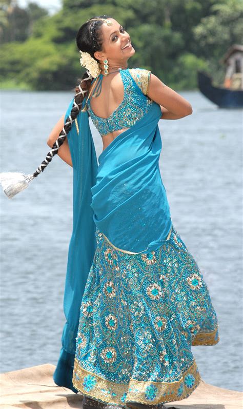 Bhavana In Blue Half Saree Latest Stills ~ Celebs Around The World