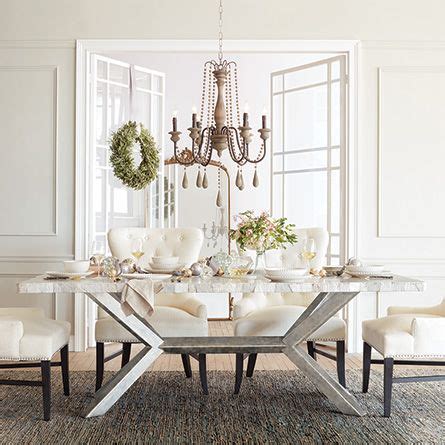 Simple console table styling | arhaus. Shop the Petra Century Marble Dining Table at Arhaus ...