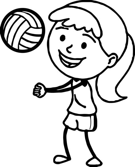 Volleyball Coloring Pages Printable