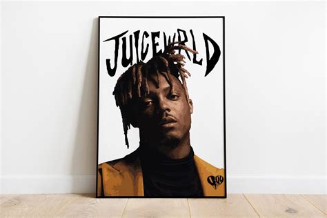 Juice Wrld Digital Juice Wrld Art Print Rapper Music Rap Bedroom