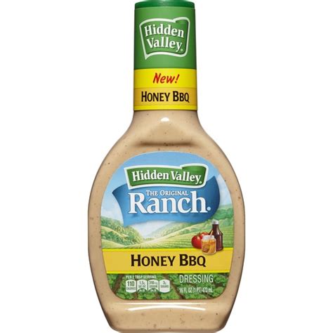 Hidden valley ranch is committed to making its website accessible for all users, and will continue to take all steps necessary to ensure compliance with applicable laws. Hidden Valley The Original Ranch Dressing Honey BBQ (16 fl ...
