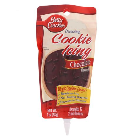 Betty Crocker Decorating Cookie Icing With Chocolate Flavored 200g