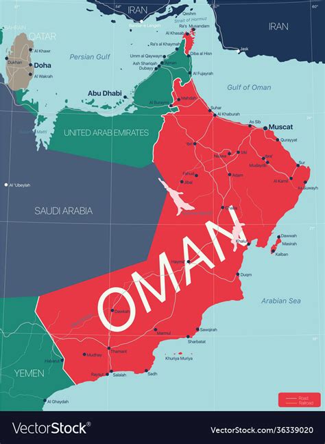 Oman Political Map Eps Illustrator Map Vector Maps Sexiz Pix