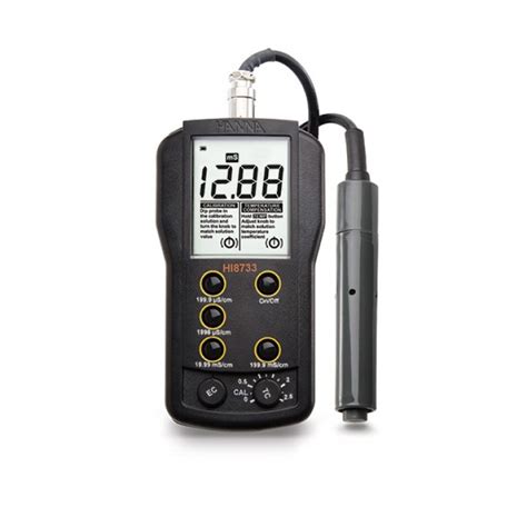 • learn the set up and calibration process of the hanna instruments groline hi98318 conductivity and tds tester for hydroponic nutrient поделиться. HI-8733 Portable Multi-range Conductivity Meter