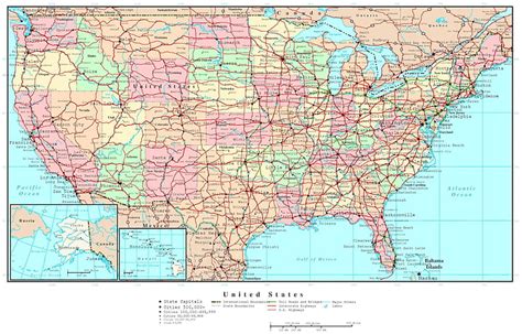Misc Map Of The Usa United States Of America Map Usa Map Hd