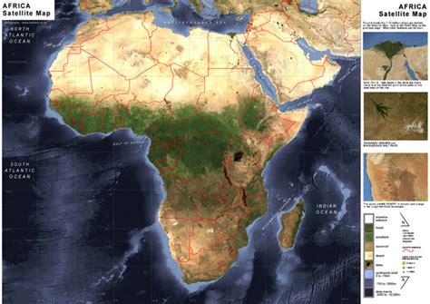 Africa Satellite Map Africa • Mappery
