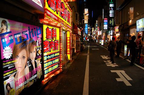shinjuku red light district tokyo d l flickr