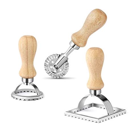 Aieve Ravioli Stamp Cutters And Roller Wheel For Ravioli Pastaeasy