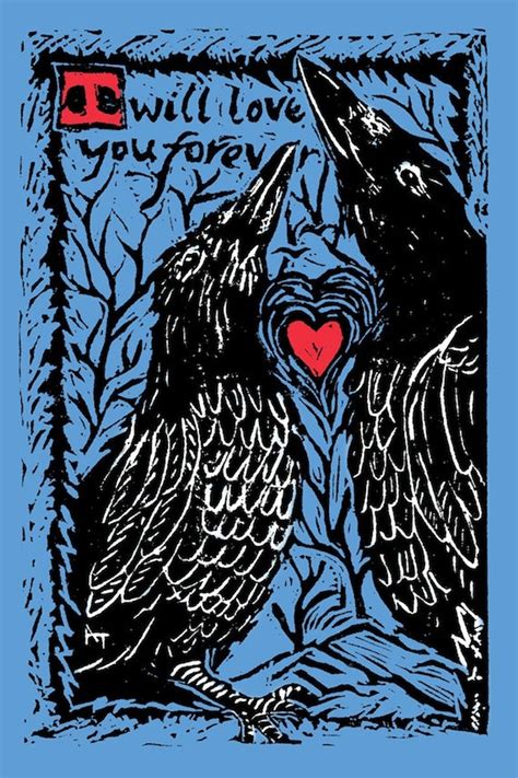 Love Raven Alaska Art Print Card Anniversary Commitment Etsy