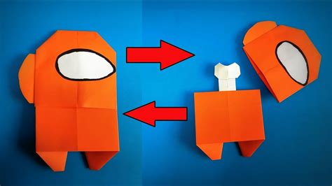 Origami Among Us How To Make A Paper Among Us Dead Body Transformer