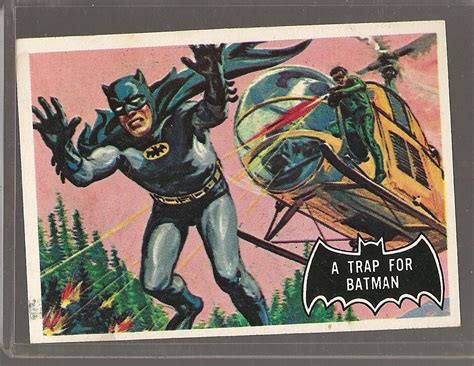 1966 topps batman black bat non sports trading card 37 nm a trap for batman