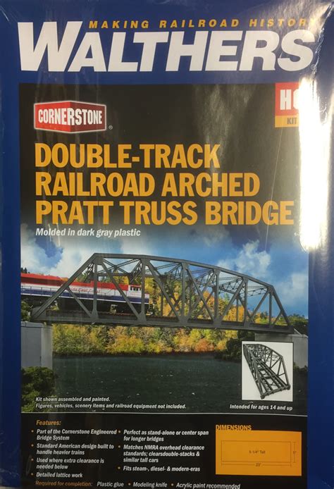 Walthers Double Track Railroad Arched Pratt Truss Bridge 933 4522