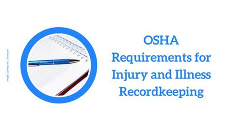 Osha Requirements For Injury And Illness Recordkeeping