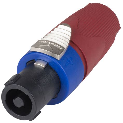 Neutrik Nl4fx 2 Speakon Spx 4 Pole Cable Connector With Red Bushing