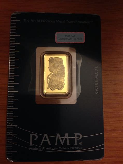 Pamp Suisse 5 Gram 999 9 Pure 24 Karat Gold Bar In Assay 2nd Day Shiping