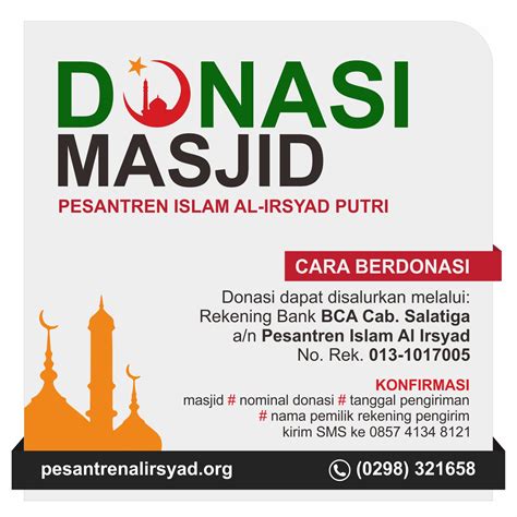Donasi Masjid Pesantren Islam Al Irsyad Putri Pesantren Islam Al