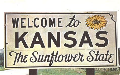 Kansas Welcome Sign Kansas State Of Kansas Kansas Day