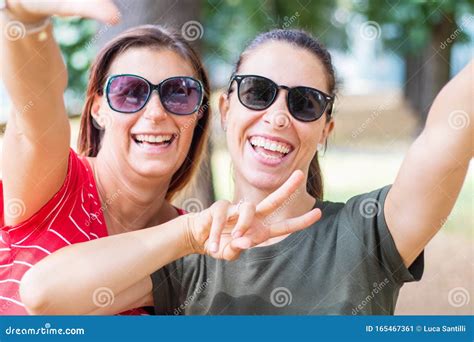 Happy Playful Girlfriends In Love Sharing Time Together Stock Image Image Of Laugh Beauty