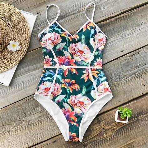 Pin On Floral One Piece Swimsuit The Most Beautiful