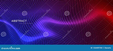 Abstract Coloful Particles Banner Design Stock Vector Illustration Of