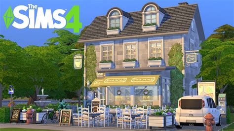 The Sims 4 CafÉ Speed Build No Cc City Café Fabflubs Thesims4 In