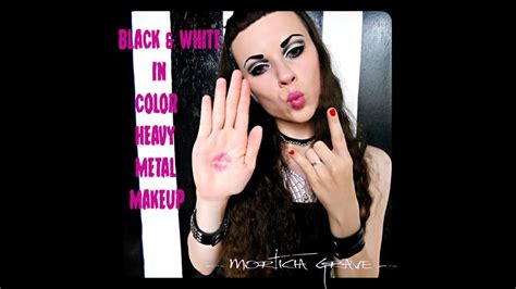 Black And White Heavy Metal Makeup Youtube