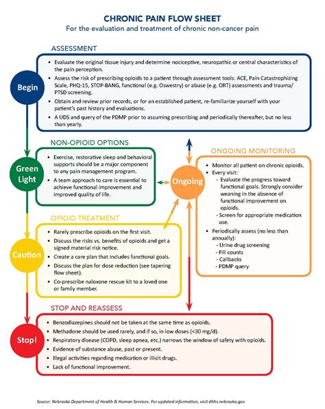 Chronic Pain Flowsheet Treatment Guidelines For Pain Nha Opioid