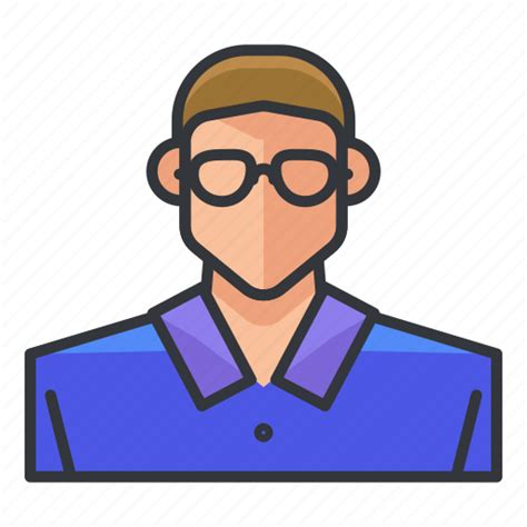 Avatar Glasses Man Nerd Profile User Icon