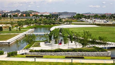 Wetlands, which is part of the water retention pond, designed to provide walking trails. Setia City Convention Centre Shah Alam