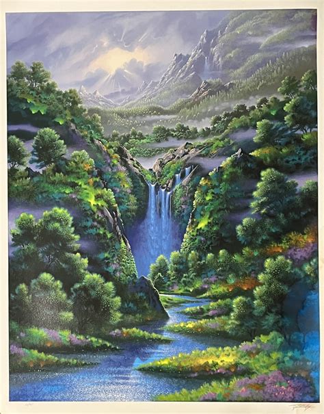 Lullaby Valley By Jon Rattenbury Serigraph On Paper W Coa Limited