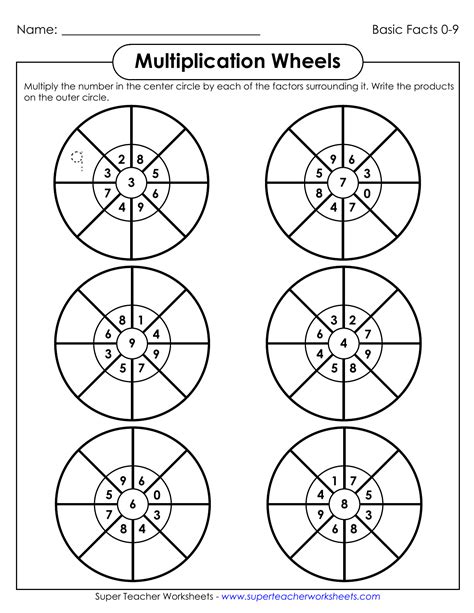 Multiplication Wheels Free Printable Printable Templates By Nora