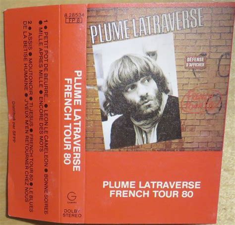 Plume Latraverse French Tour 80 1980 Cassette Discogs