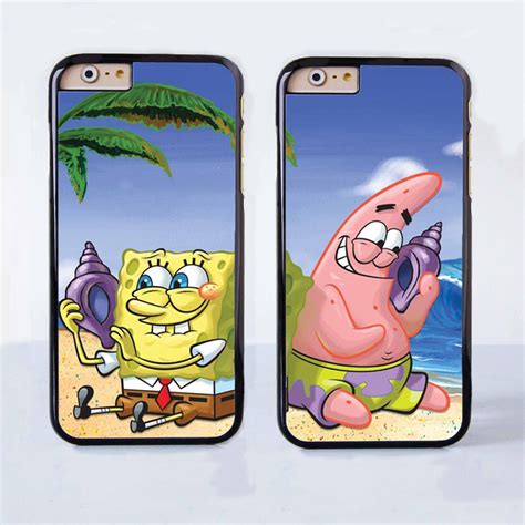 Spongebob And Patrick Couple Case For Apple Iphone 6 Plus 4 4s 5 5s 5c 6 Best Friend Cases