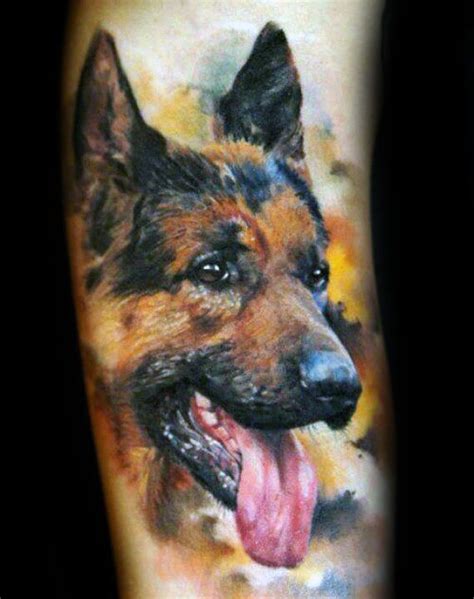 30 German Shepherd Tattoo Designs For Men Dog Ink Ideas Animal