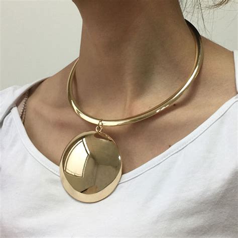 Aliexpress Com Buy UKEN Punk Women Golden Silver Color Statement