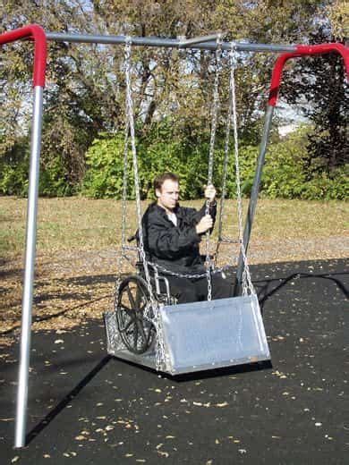 Special Needs Swing Set With Platform Playground Equipment Usa