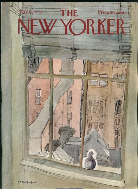 New Yorker Magazine March 11 1974 Cover By James Stevenson The