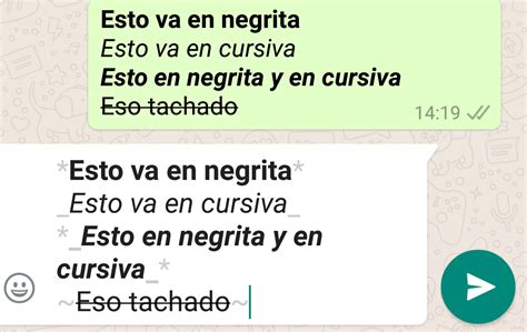 Escribir Negrita Y Cursiva En Whatsapp ¿necesitas Ayuda
