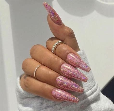 Long Glitter Nails Pictures, Photos, and Images for ... Glow in the dark acrylic nail kit.