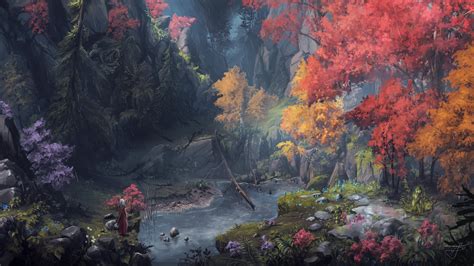 Enchanted Autumn Warrior Hd Wallpaper By Max Suleimanov