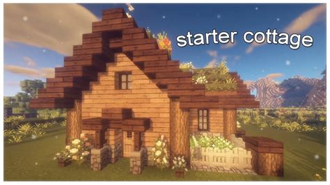 This instructable is about how to build a medium sized minecraft cottage. How to build a cottagecore starter house ♡ Minecraft ...